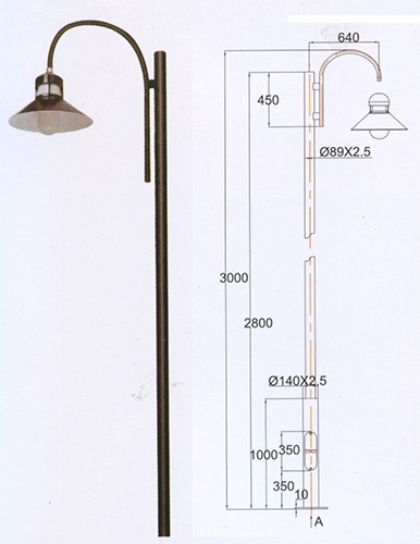 Straße und Parkbeleuchtung 800000006819