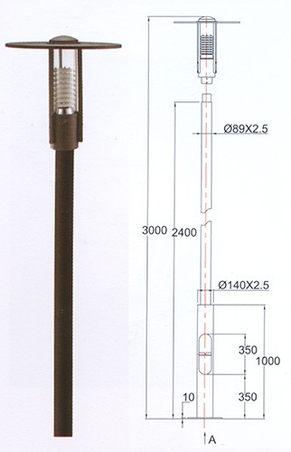 Straße und Parkbeleuchtung 800000006822